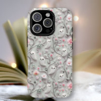 Schattigee Little Ghost Floral 3D-telefoonhoesje
