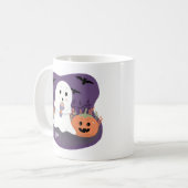 Schattigee Little Ghost Halloween Mok (Voorkant links)