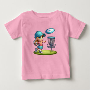 Schattigee Little Girl Disc Golf Cartoon