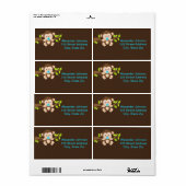 Schattigee Little Monkey Boy Verzendlabels Etiket (Full Sheet)