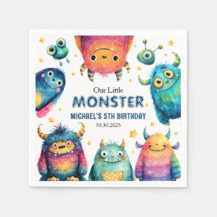 Schattigee Little Monster Cartoon Kinderen verjaar Servet