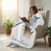 Schattigee Little Mountain Bluebird Waterverf, op  Deken