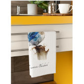 Schattigee Little Mountain Bluebird Waterverf, op Theedoek