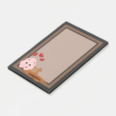 Schattigee Little Pink Piggy Post-it® Notes (Schuin)