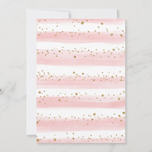 Schattigee Little Pumpkin Blush Pink Gold 1e verja Kaart (Achterkant)