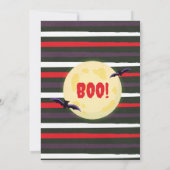 Schattigee Little Vampire Boy Halloween-feestuitno Kaart (Achterkant)