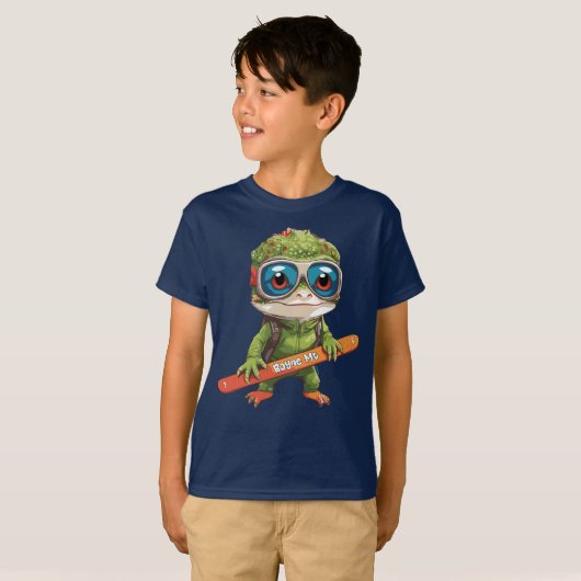 Schattigee Lizard Boyne Mountain Ski T-shirt (Voorkant volledig)