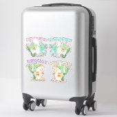 Schattigee Llama met Fun Llama Humor Gezegden - 4  Sticker (Koffer)