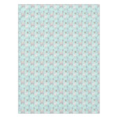 Schattigee Llama Pattern Illustratie op Groen Tafelkleed (Voorkant)
