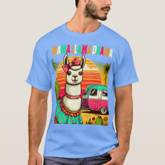 Schattigee Llama Squad Shirt Retro 80s Style Desig