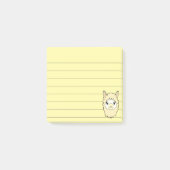 Schattigee Llama Tekening Lined 3x3 Post-it® Notes (Voorkant)