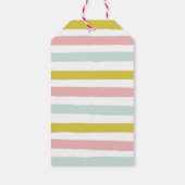 Schattigee Llama thema verjaardagsfeestpastel Cadeaulabel (Achterkant)