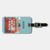 Schattigee London Double Deck Bus en Charming Baby Bagagelabel (Voorkant horizontaal)