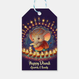 Schattigee Lord Ganesh Diwali Cadeaulabel