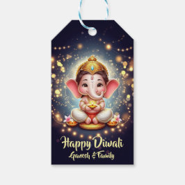 Schattigee Lord Ganesh Diwali Cadeaulabel