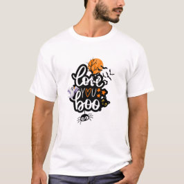 Schattigee "Love You Boo" Halloween Ghost T-shirt