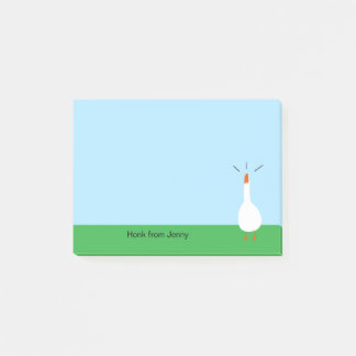 Schattigee Lovely Funny White Goose Pet Animal Hon Post-it® Notes
