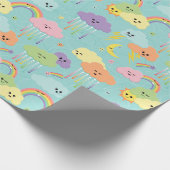 Schattigee lucht - Baby Cadeaupapier (Hoek)