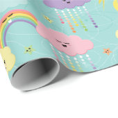 Schattigee lucht - Baby Cadeaupapier (Rol Hoek)