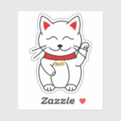 Schattigee Lucky Cat Kawaii Stijl Sticker (Vel)