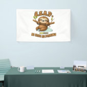 Schattigee luiaard ASAP – zo traag mogelijk Classi Spandoek (Beurs)