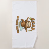 Schattigee luiaard ASAP – zo traag mogelijk Classi Strandlaken (Voorkant)