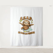 Schattigee luiaard ASAP – zo traag mogelijk Classi Wandkleed (Voorkant)