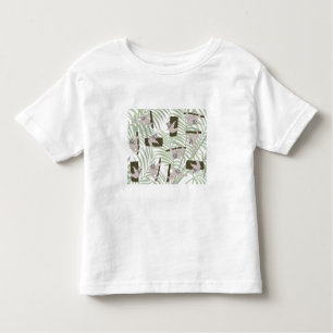 Schattigee luiaard dieren patroon in wild bos kinder shirts