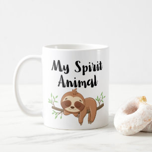Schattigee luiaard is mijn Spirit Animal Coffee Koffiemok