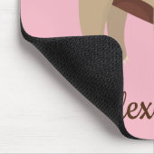 Schattigee luiaard op boom Kawaii Dierenillustrati Muismat (Hoek)