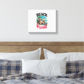 Schattigee luiaard zomertijd canvas afdruk (Insitu (Slaapkamer))