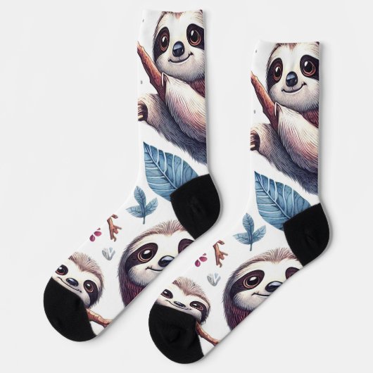  Schattigee luie naadloze Waterverf Sokken (Links)