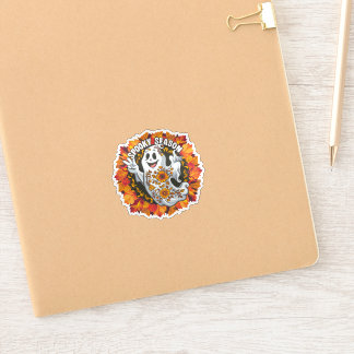 Schattigee maar enge Cartoon geest Sticker