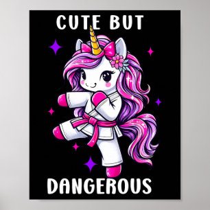 Schattigee maar gevaarlijke magische eenhoorn kara poster