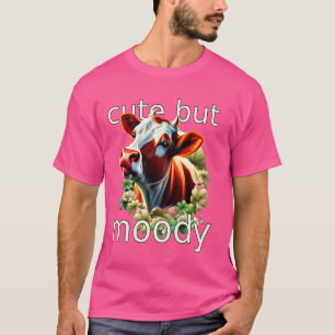 Schattigee maar humeurige grappige woordspeling Gu T-shirt