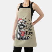 Schattigee maar wilde kerst wasbeer Leuke dier Xma Schort (Insitu)