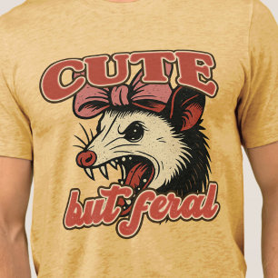 Schattigee maar wilde possum: sarcastische Humor Tri-Blend Shirt