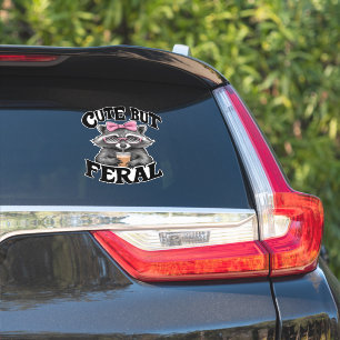 Schattigee maar wilde wasbeer met zonnebril wasbee sticker