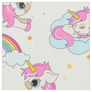 Schattigee magische eenhoorn girly stof