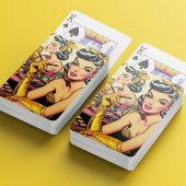 Schattigee Make-up Pin-up Pokerkaarten
