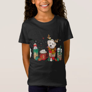 Schattigee Maltipoo Dog Christmas Coffee Pyjamas X T-shirt