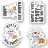 Schattigee mama halloween cheer Sticker pack (Voorkant)