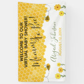 Schattigee Mama naar Bee Honeycomb Virtual Baby sh Spandoek (Verticaal)