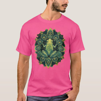 Schattigee mandala kikker voor kikkerliefhebbers t-shirt