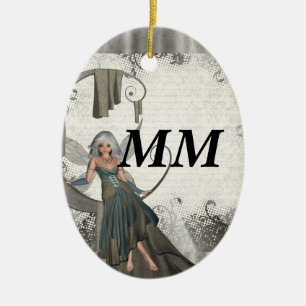 Schattigee manga fee keramisch ornament