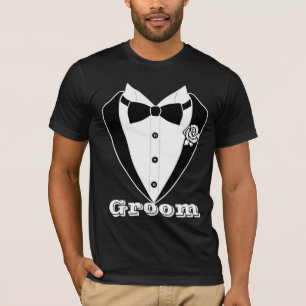 Schattigee Mannen Suit Tuxedo Groom Gepersonalisee T-shirt