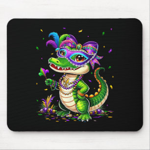Schattigee Mardigator Mardi Gras Alligator Kostuum Muismat