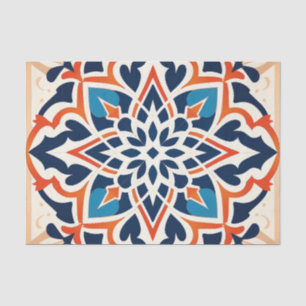 Schattigee Marokkaanse tegel patroon decoupage Tissuepapier