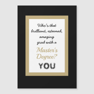 SCHATTIGEE Master's Degree Magnetische Kaart