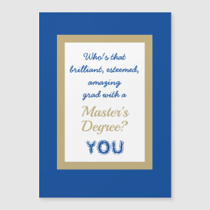 SCHATTIGEE Master's Degree Magnetische Kaart